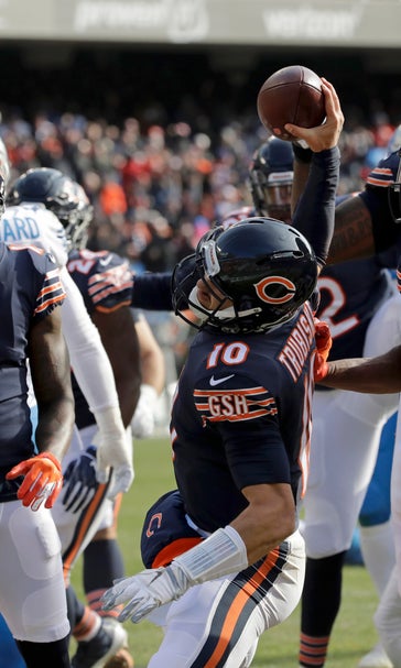 Trubisky throws 3 TDs, Bears beat Lions 34-22